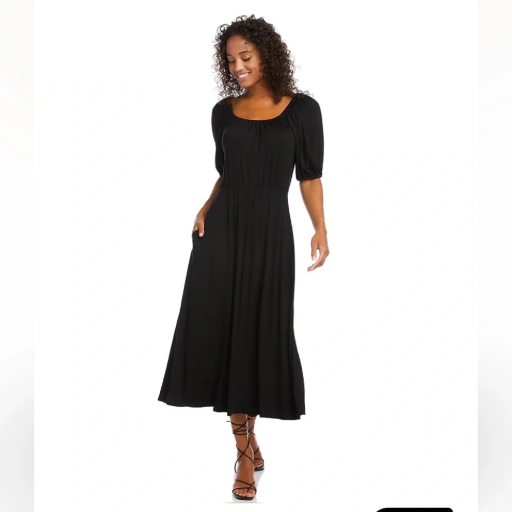 NWOT Karen Kane Peasant Artisan Dress - Picture 3 of 7